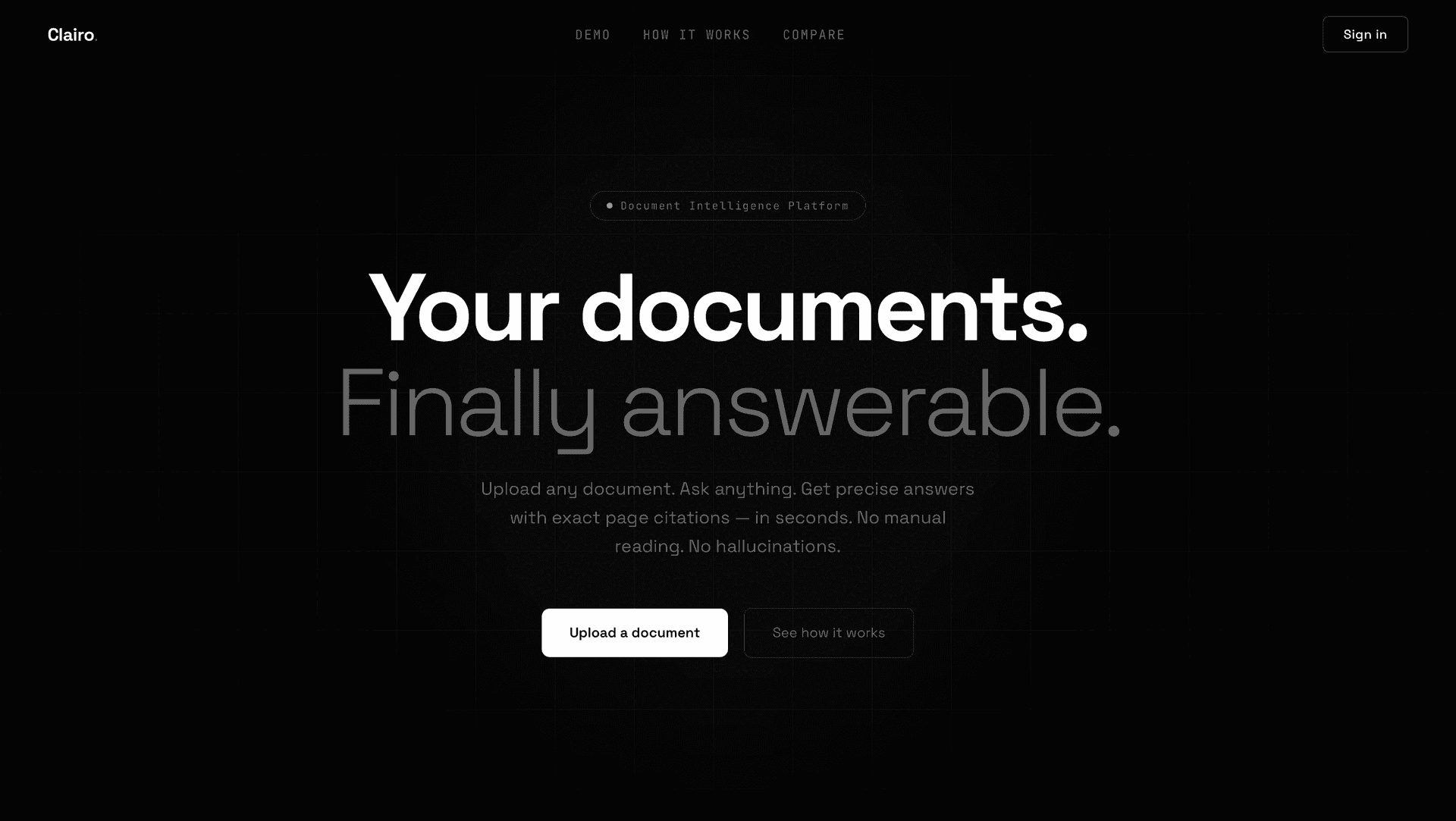 Clairo: AI Document Intelligence Platform